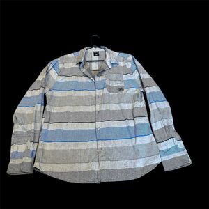 Zoo York Striped Long‎ Sleeve Button Up. Size XL.